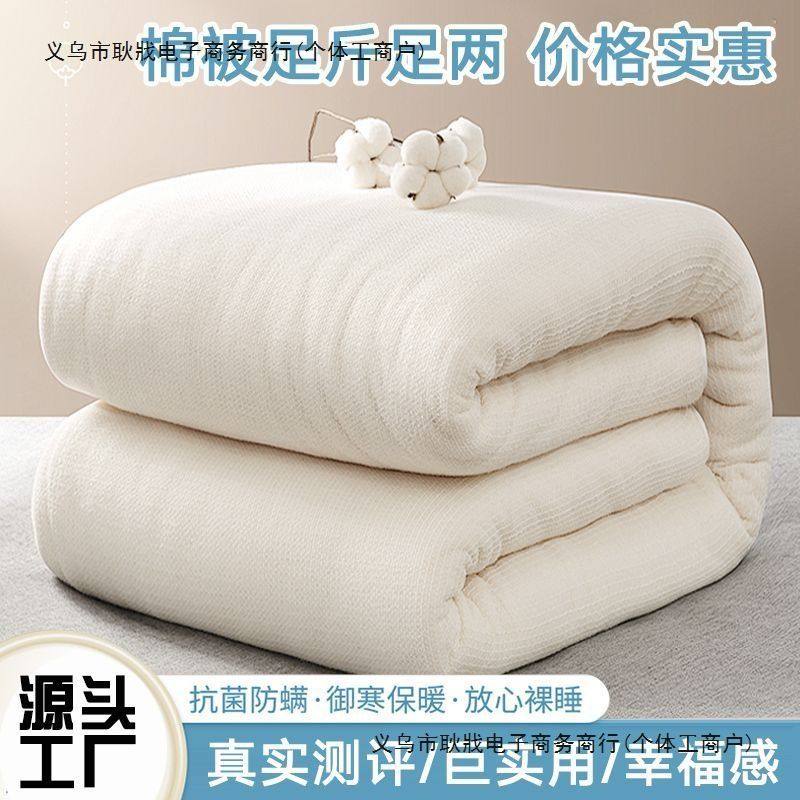 新疆棉花被冬天被子加厚保暖冬被芯学生家用垫被铺底化纤被单人被,床上用品,棉花被,淘宝优惠券,粉丝福利购,淘宝优惠卷