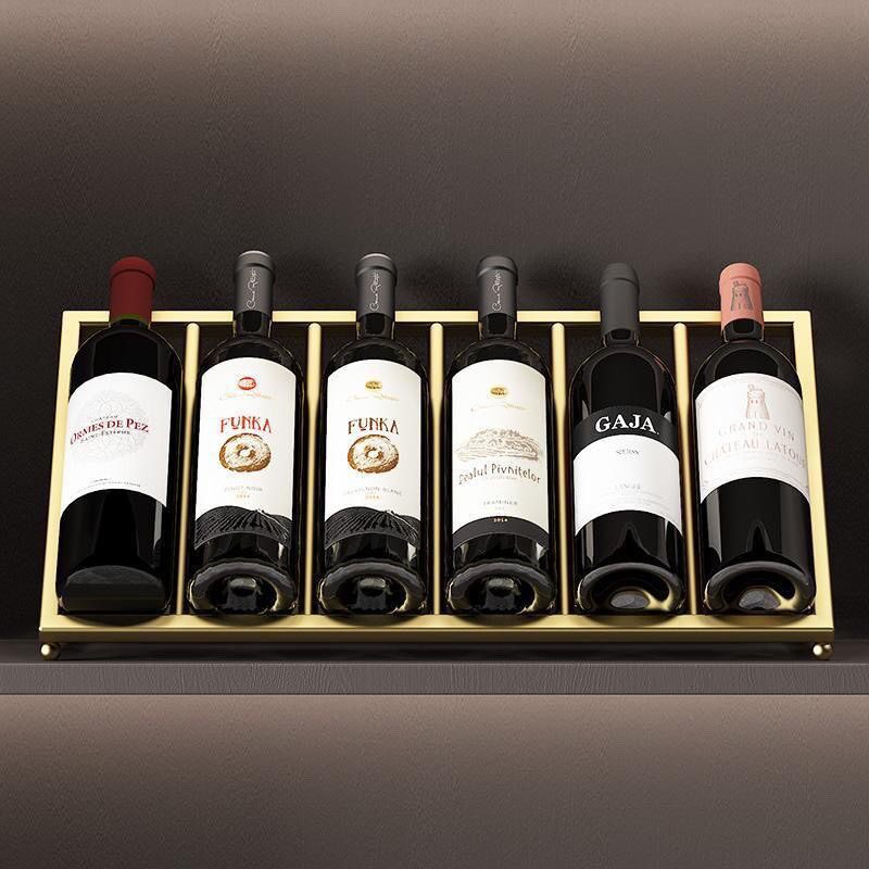 高端红酒架家用桌面斜放酒萄酒柜摆件餐厅酒柜展示架