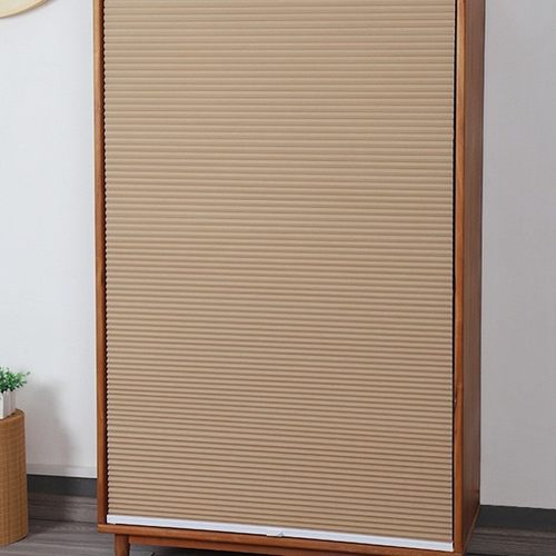 千传柜子遮挡帘高级感无门衣柜书柜橱柜杂物防尘帘遮丑防晒帘柜门