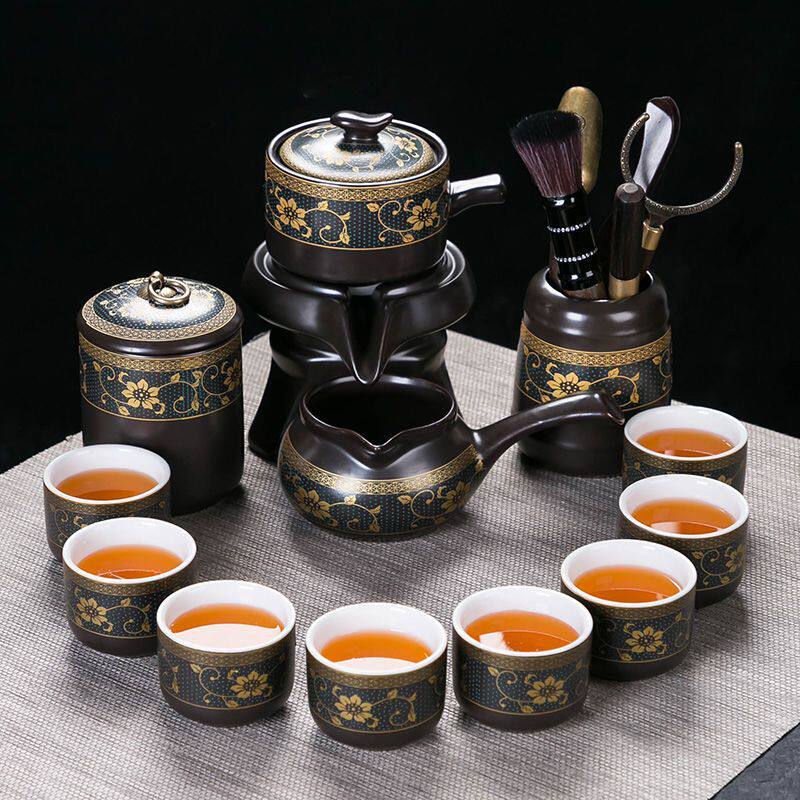 ぃ懒人自动茶具套装泡茶器茶壶茶杯茶罐家用办公中式一整套功夫茶