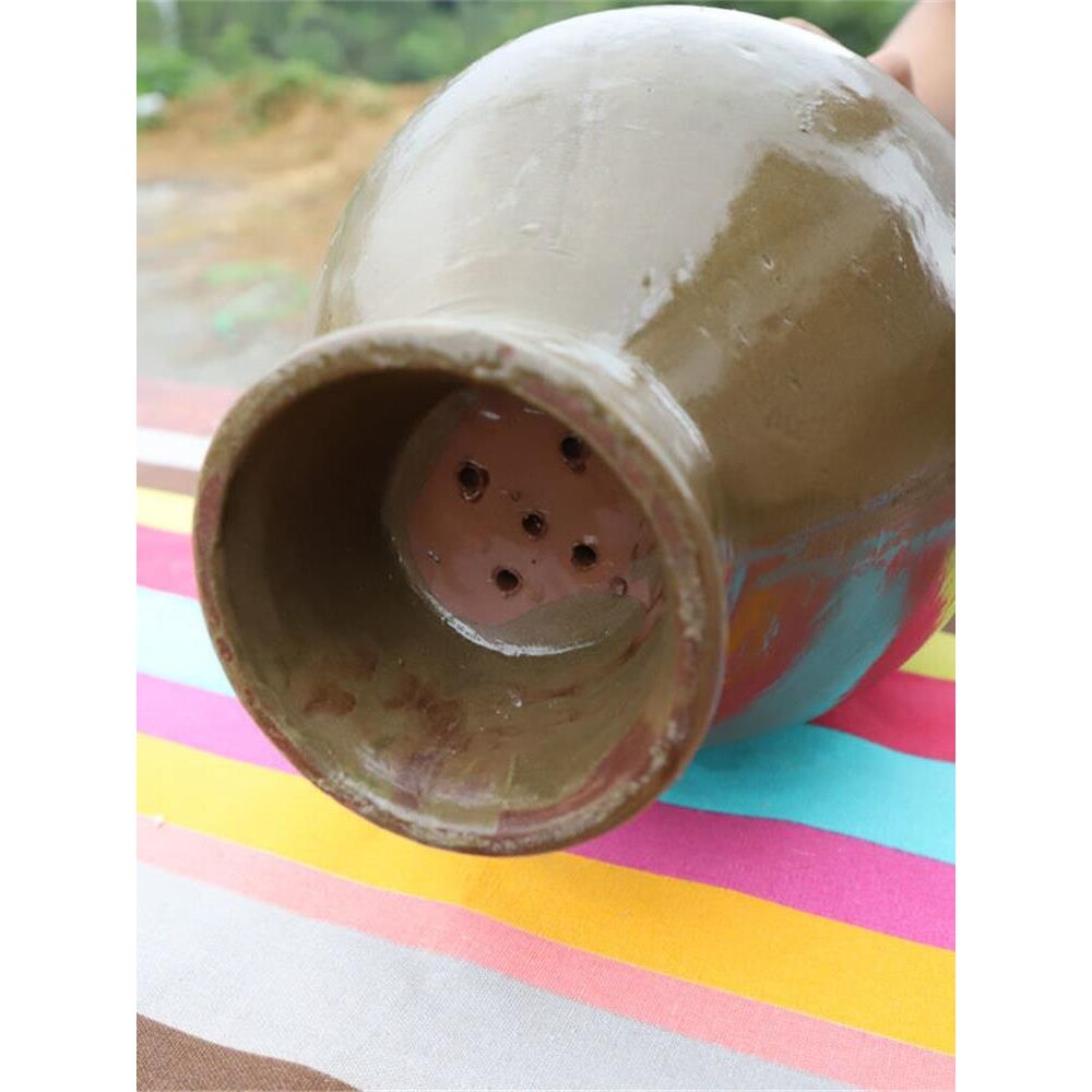 倒扑坛子家用腌菜倒罐扑坛子四川土陶咸菜老式有孔沥水盐菜密封罐