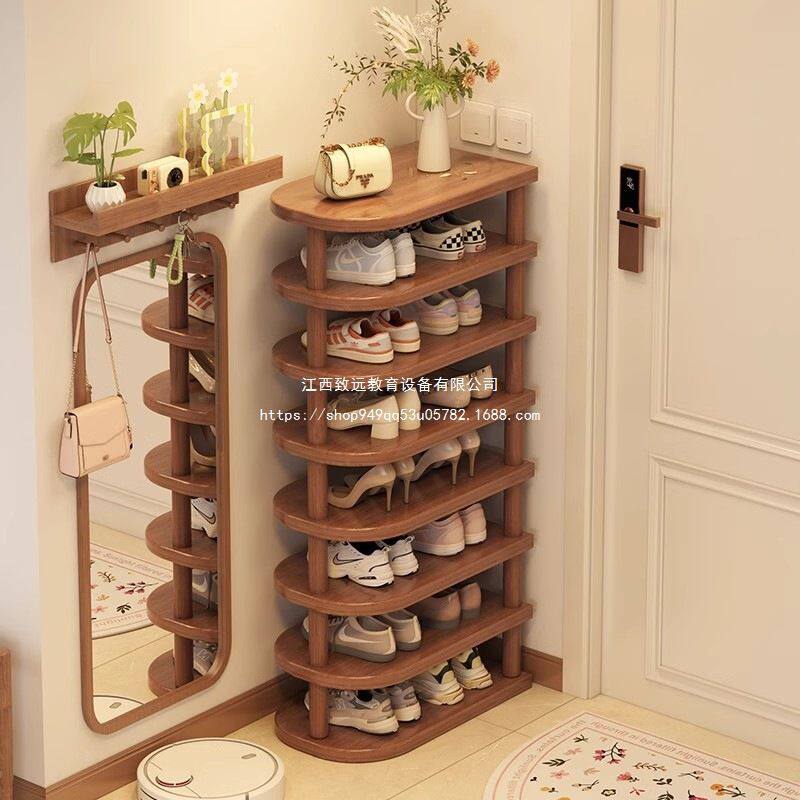 鞋架多层家用门口入户小窄置物架室内宿舍出租屋收纳新款鞋柜板材