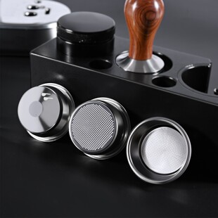 51mm粉碗咖啡机单双份无压粉碗意式清洁盲碗增压加压无底配件58mm