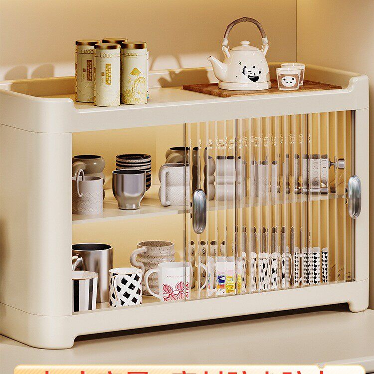 杯架收纳置物架防尘水杯茶杯咖啡杯餐边柜收纳神器高级感轻奢杯柜