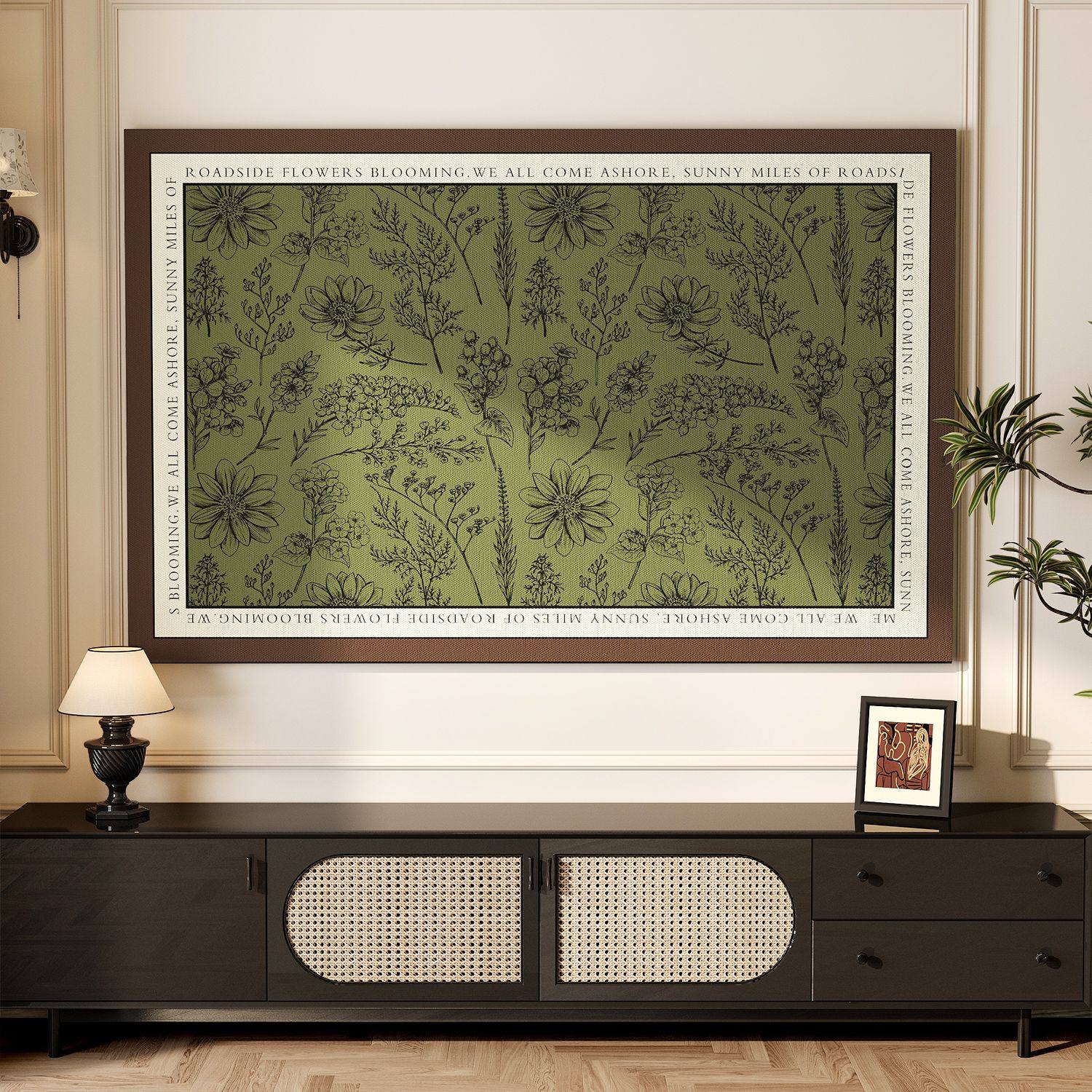 法式电视机防尘罩轻奢高级感防尘布罩客厅家用挂壁式显示器遮盖布