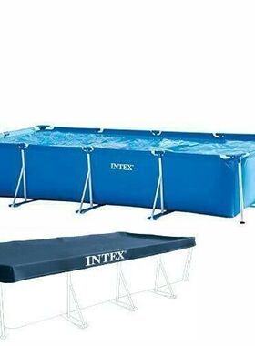 intex 28038 3米小管架水池盖防雨防尘布游泳池盖布现货 PVC