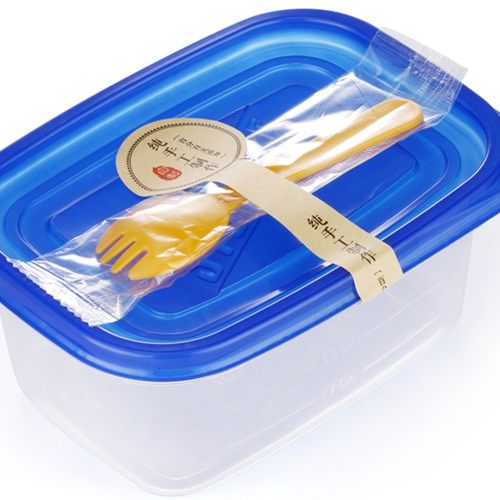 709ml长方形一次性打包餐盒50套保鲜盒水果捞榴莲千层蛋糕盒280ml