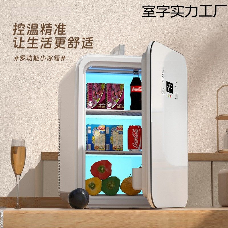新型小冰箱小型迷你简易加热制冷化妆品宿舍车载家用冷藏保鲜