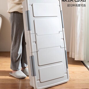 床底收纳箱床下收纳盒带轮扁平整理箱抽屉式床底下衣服储物箱