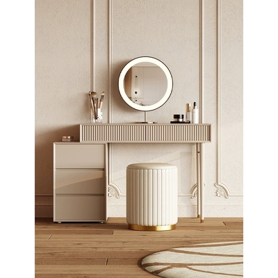 轻奢梳妆凳北欧卧室现代简约女生梳妆台凳子网红圆凳椅子化妆凳子