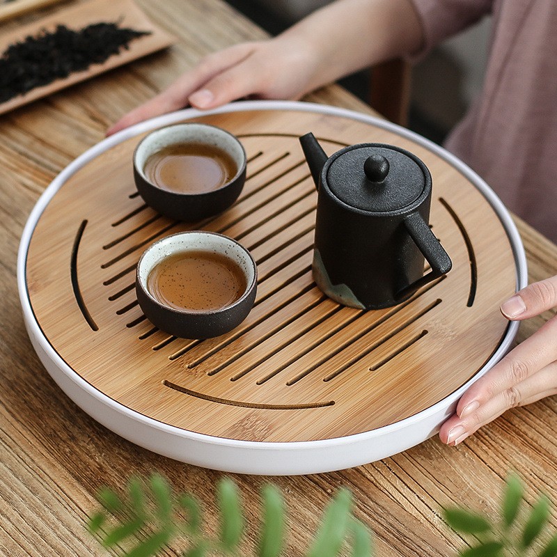 竹制家用约茶盘家用办公功夫茶具茶托盘储排水沥水干泡盘小茶台