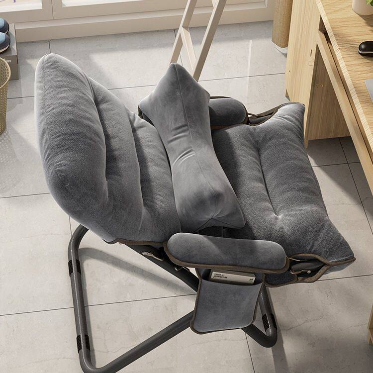 折叠躺椅大学生宿舍电脑椅办公室午休午睡两用懒人靠背椅子沙发椅