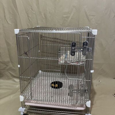 304不锈钢蜜袋鼯笼diy魔片宠物笼飞鼠松鼠笼子加密多层鹦鹉笼包邮