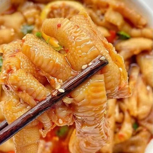 去骨凤爪官方旗舰店泡椒5斤脱骨大分量商用无骨鸡爪柠檬酸辣