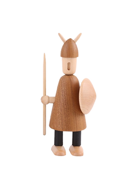 现代轻奢北欧样板间卡通小人木质几何摆件客厅书房儿童房软装饰品