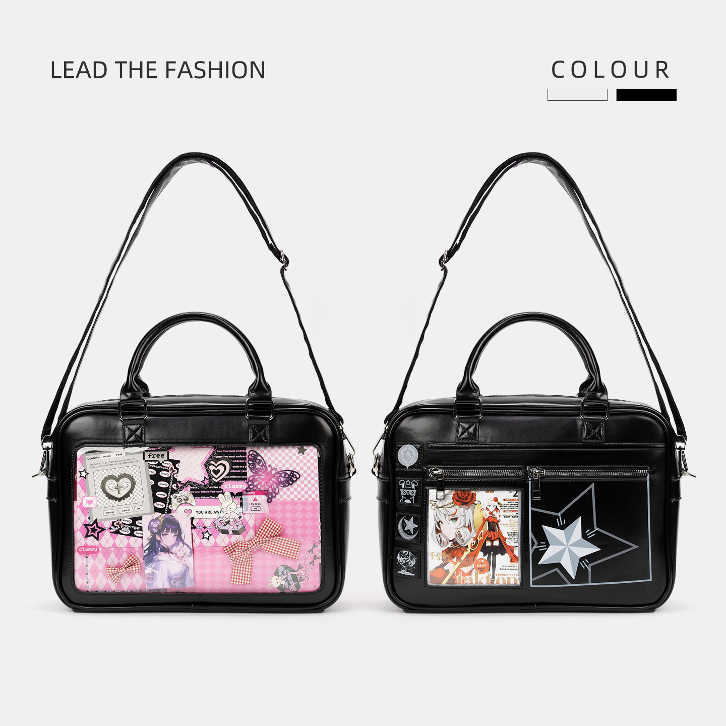 日系软妹学院通勤百搭吧唧痛包