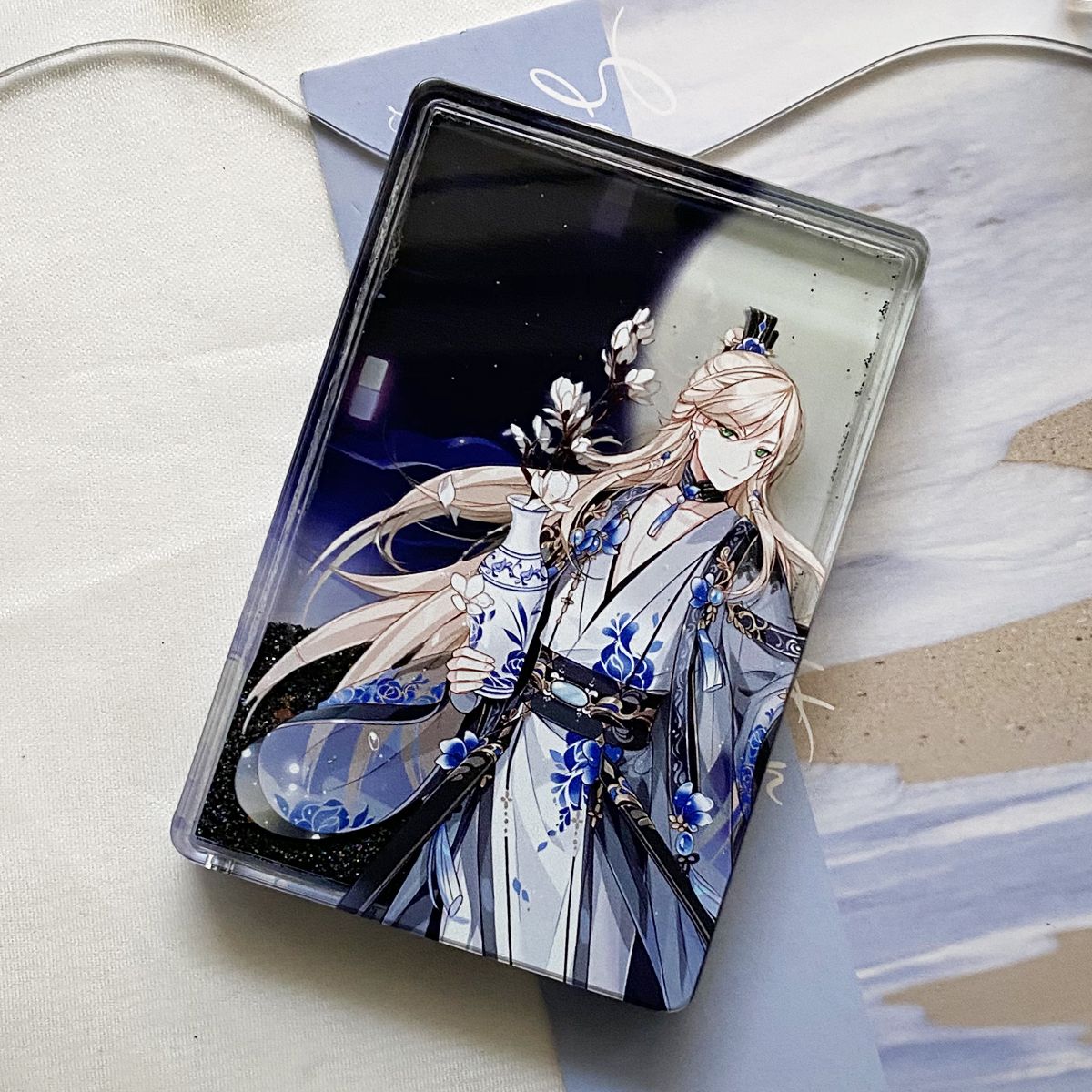 食物语扬州炒饭周边流沙麻将砖流麻龙井虾仁亚克力同人立牌镭射票