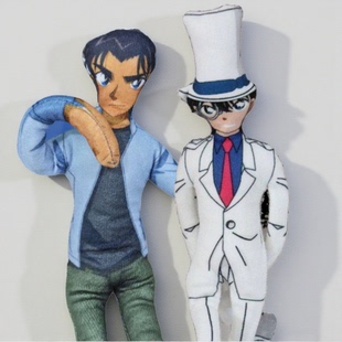 名侦探柯南服部平次怪盗基德老鼠条干棉花娃娃玩偶公仔同人谷周边