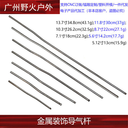 【金属装饰导气杆管】加长M4a1玩具J9司马司骏峰加盛MK18实心配件