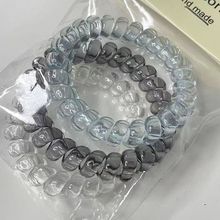 ins透明电话线女小众发绳高颜值发高级感可爱大弹力皮筋电话圈