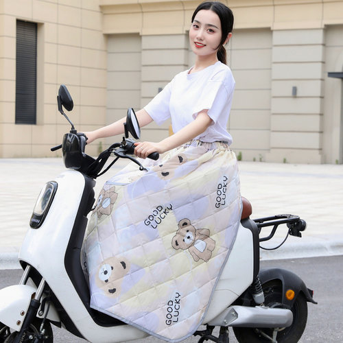 电动车挡风裙护腿四季通用双面防水膝盖防晒电瓶车电车夏季挡风被