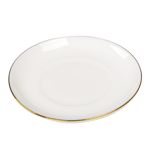 陶瓷茶杯垫茶道定制雅致精陶茶杯托羊脂玉瓷杯碟白瓷盏托功夫茶具