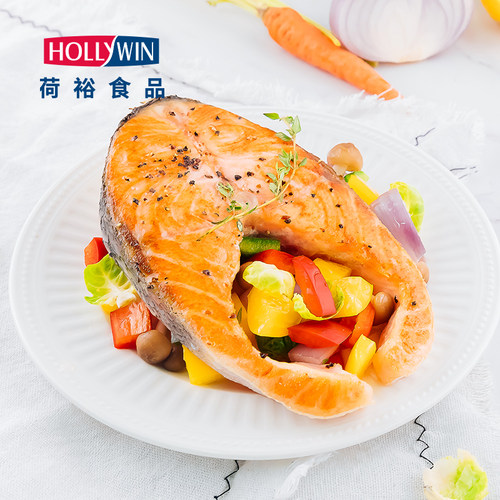 荷裕食品智利冷冻三文鱼扒200g大西洋鲑鱼排鱼块冷冻海鲜