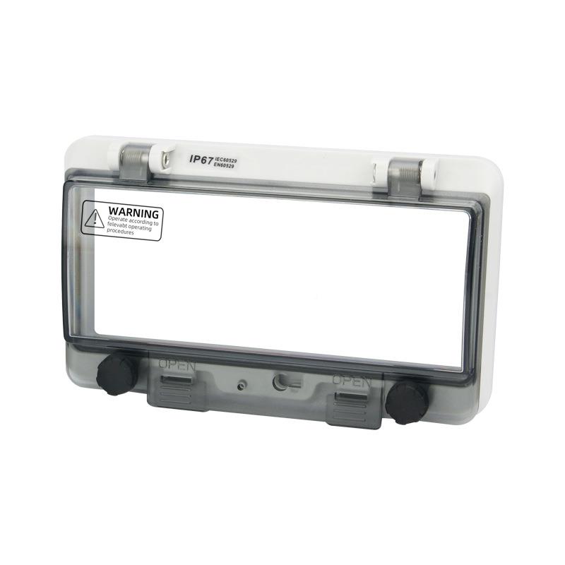 户外防水料透明保护罩配电观箱电塑源防雨2-8回路罩按钮窗保护察