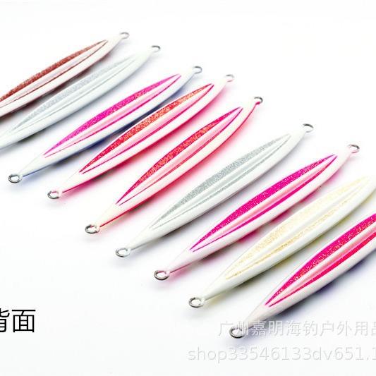 4M金&W莲花板饵铁80g-00g速沉船钓夜光铁板饵0258铅鱼枪夜光铁板