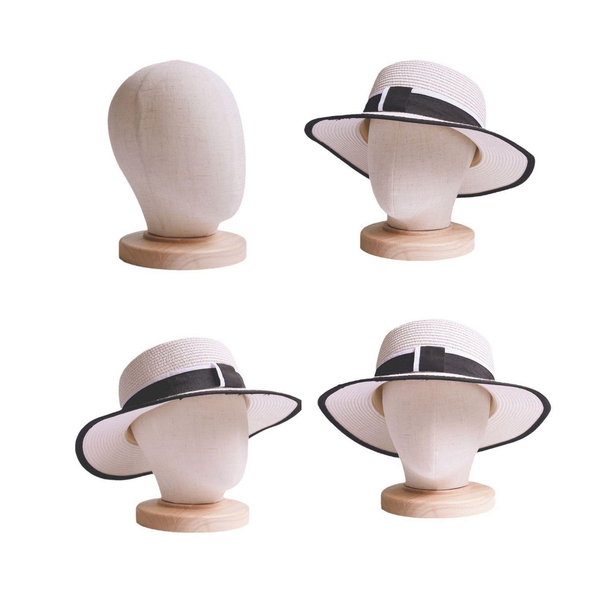 新款包布儿童模头儿童帽子展示IOP架模婴儿帽架模女头男头帽托帽