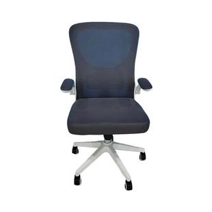 白灰办公椅职员工椅靠背家用椅简约现代网布电脑椅办公椅旋转椅