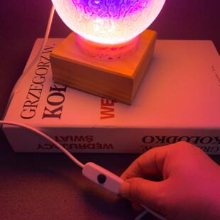 月光灯彩虹灯玻璃台灯星空月球灯装饰台灯