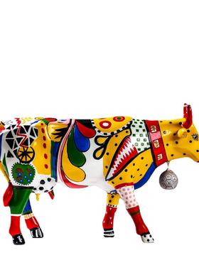 潮流摩登艺术水果篮牛马珠宝服装店橱窗家居收藏装饰摆件送礼