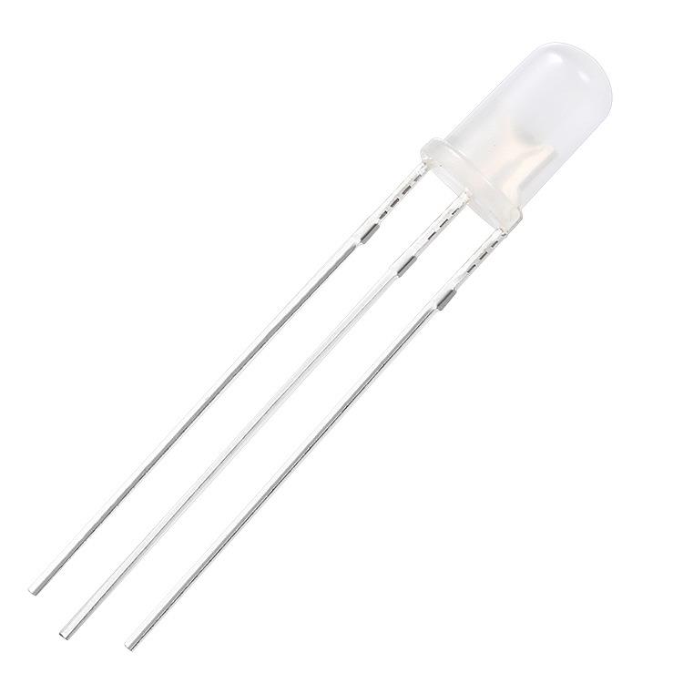 红绿红蓝双色F5/5MM圆头雾状LED发光二极管共阴共阳直插led灯珠