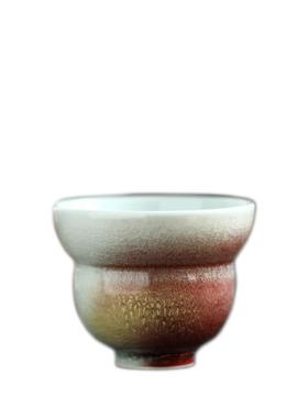 福禄陶瓷红色茶杯景德镇陶瓷主人杯溪红窑变品茗杯个人单杯