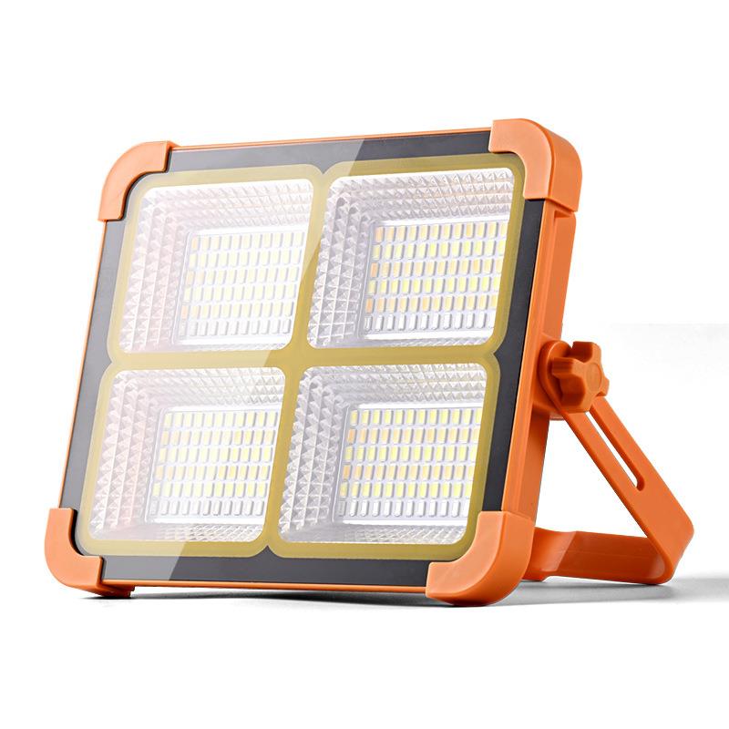 太阳能充充电投光灯户外露营水应灯手提式泛防光灯无品牌/摆急摊