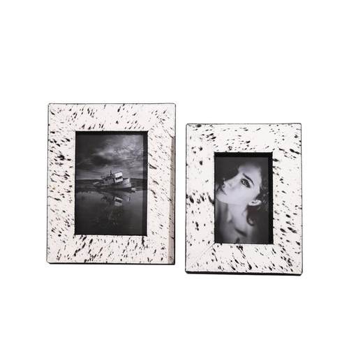 现代轻奢马毛相框样板间摆件家居酒店客厅电视柜卧室床头柜装饰