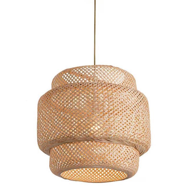 灯竹吊中式禅意茶室古藤阁灯灯东南亚餐厅店民宿风格日式竹艺酒编