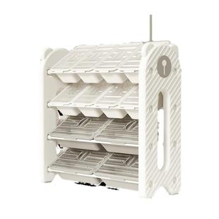 儿童收纳架超大容量收纳架家用落地多层储物柜幼儿置物框宝宝