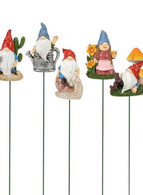 庭院花园精灵花盆插件户外创意树脂摆件小矮人阳台花坛造景装饰品