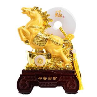 绒沙金马生肖马摆件银行保险年会开门红礼品礼盒包装