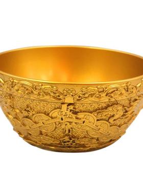 黄铜龙虎聚宝盆摆件招财盆店铺公司开业工艺品摆件高档黄铜聚宝盆