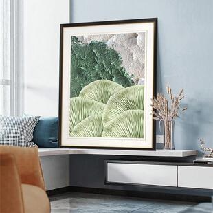 简约美式抽象装饰画餐厅玄柜壁画现代挂画风景抽象画山脉抽象挂画