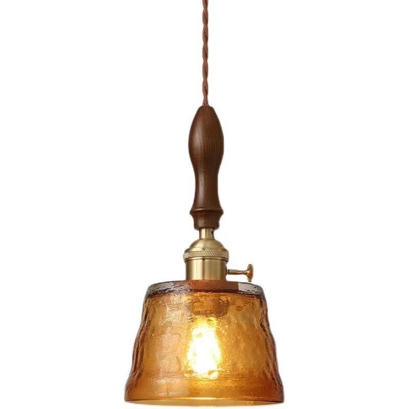 日式桃木复胡古铜璃灯具吧台餐玻厅57939床头橱窗玄关书房黄卧室