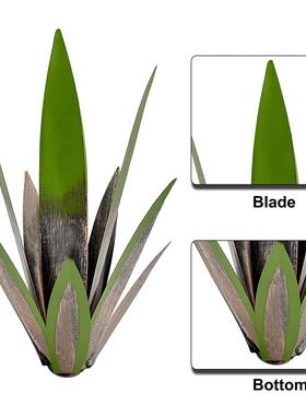 爆款龙舌兰乡村雕塑一体式金属龙舌兰装饰花园庭院艺术装饰