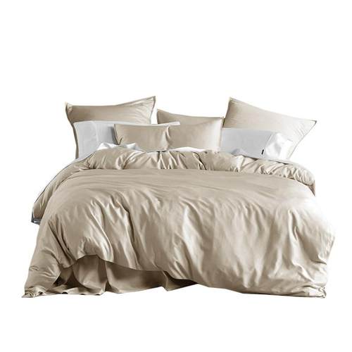 80支400tc缎纹床单被套凉感外贸轻奢纯色oeko竹纤维四件套