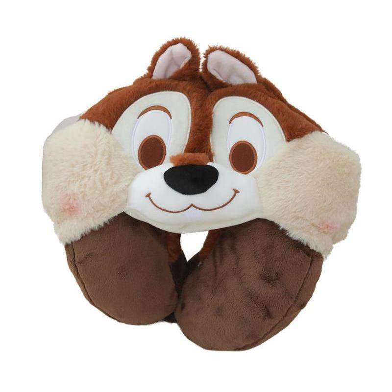 卡通日系花栗鼠毛绒情侣连帽U型枕护颈枕午睡旅行飞机带帽子枕头,床上用品,U型枕/便携枕,淘宝优惠券,粉丝福利购,淘宝优惠卷