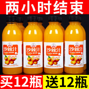 特价 活动促销 沙棘汁一整箱24瓶装 包邮 正宗沙棘原浆VC果汁饮料