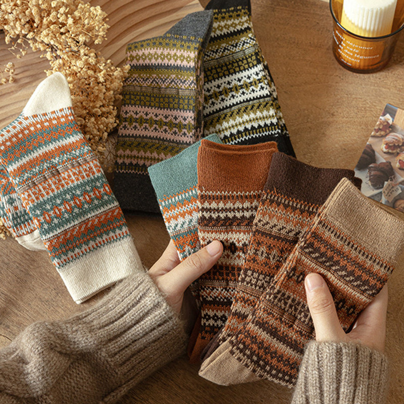 秋冬季美拉德民族风韩式潮流外穿百搭小皮鞋女短靴中筒堆堆袜子,女士内衣/男士内衣/家居服,中筒袜,淘宝优惠券,粉丝福利购,淘宝优惠卷