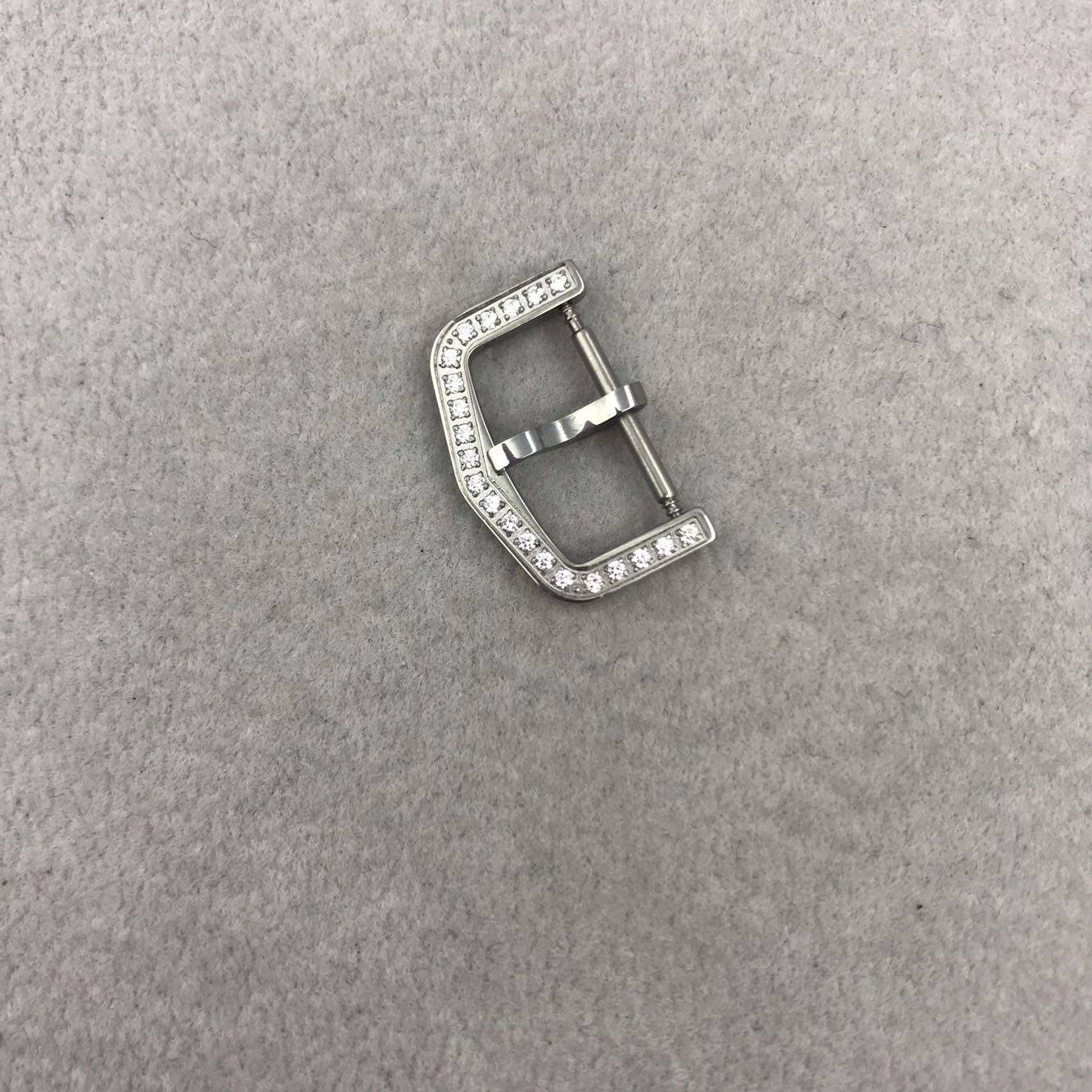 梦诗纯表行 适配芝柏 积家 萧邦 皇后 手表表扣 针扣带钻16mm三色